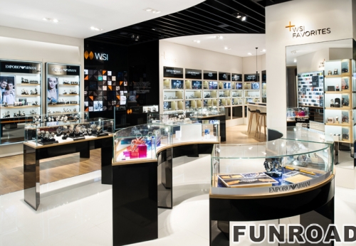 watch store furniture display glass showcase