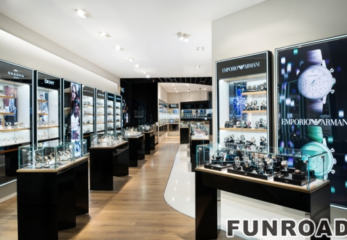 watch store furniture display glass showcase