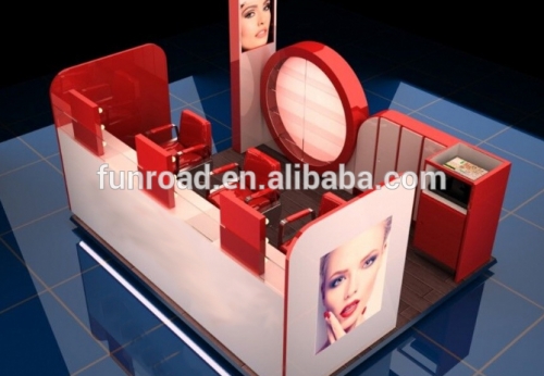 Hot Sale Wooden Cosmetic Showcase for Makeup Shop Decoration