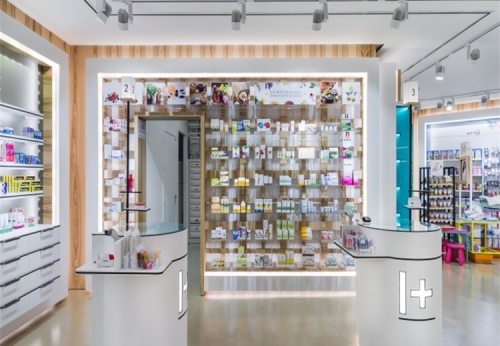 Glass Display Shelf / Pharmacy Display Shelf /Retail Store Shelf