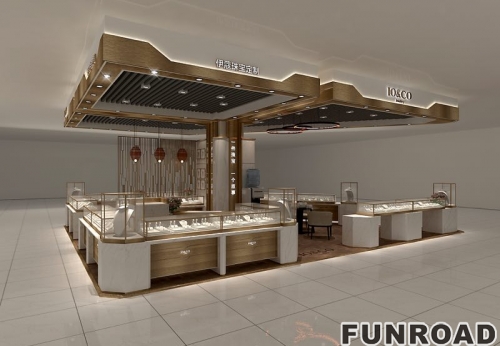 High Quality Shopping Mall Jewelry Display Showcase