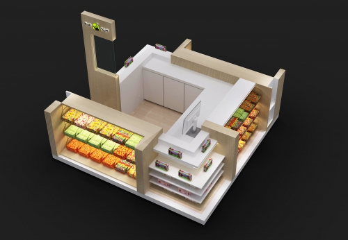 Wood candy kiosk usd for mall