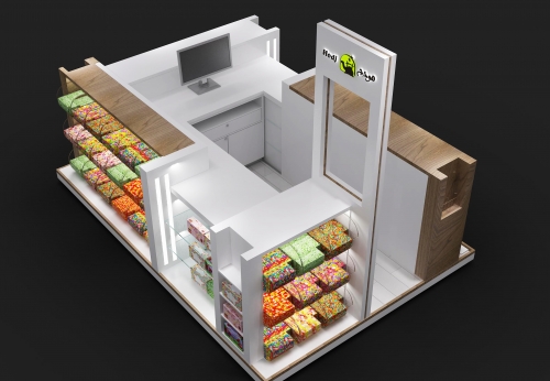 Wood candy kiosk usd for mall