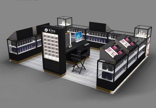 Custom Cosmetic Kiosk Counter for Beauty Shop Design