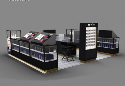 Custom Cosmetic Kiosk Counter for Beauty Shop Design