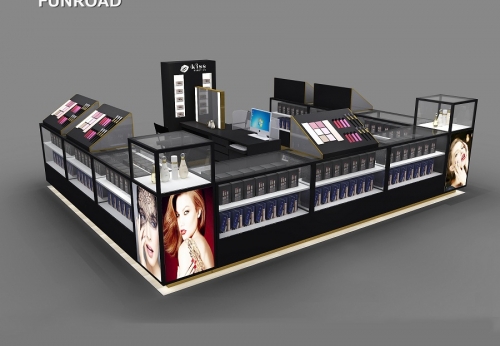 Retail Cosmetic Kiosk Counter for Beauty Shop Design