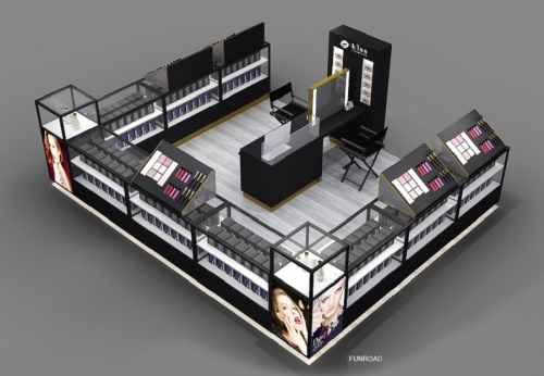 Retail Cosmetic Kiosk Counter for Beauty Shop Design