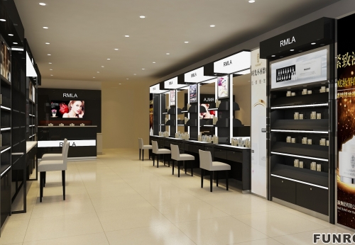 Retail Cosmetic Showcase Shelf for Makeup Store Decoration