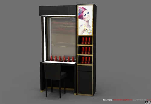 Retail Cosmetic Showcase Shelf for Makeup Store Decoration