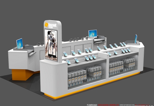 For 3D Design Mobile Phone Display Kiosk with Repair Counter