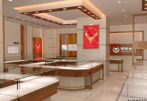 Luxury Wooden Display Showcase for jewelry shop