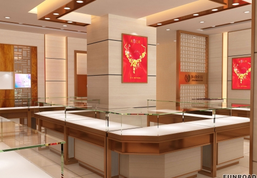 Luxury Wooden Display Showcase for jewelry shop