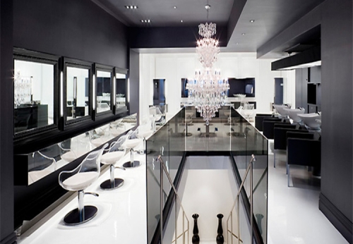 High-end Salon Display Cabinet for Makeup Store Interior Design