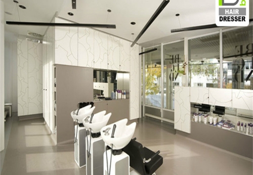2019 Latest Stylish Hair Salon Display Kiosk for Barber Store Decor