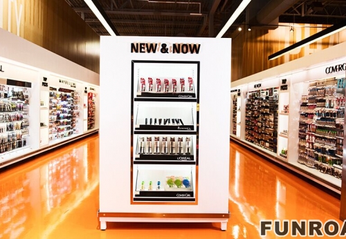 New MDF Cosmetic Display Showcase for Beauty Shop 