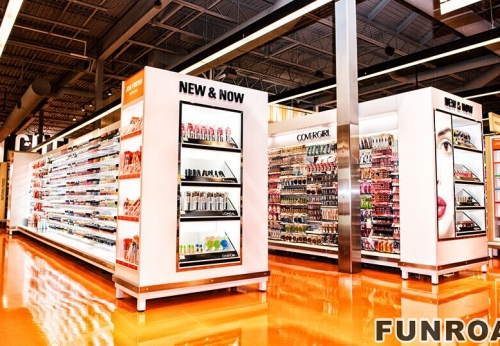 New MDF Cosmetic Display Showcase for Beauty Shop 