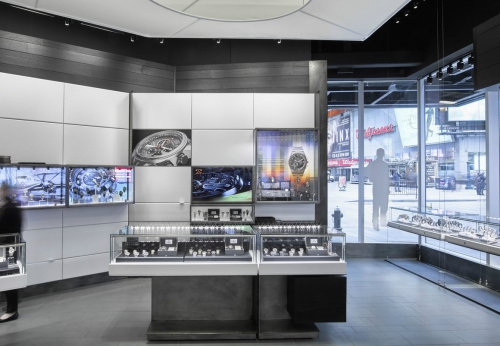 High end retail store watch display counter for shop interior design