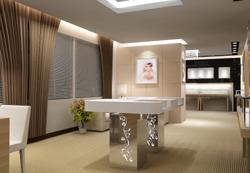 Luxury Brand Jewelry Store Display Showcase