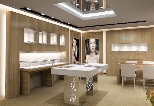 For HK Brand Jewelry Store Customized Display Showcase