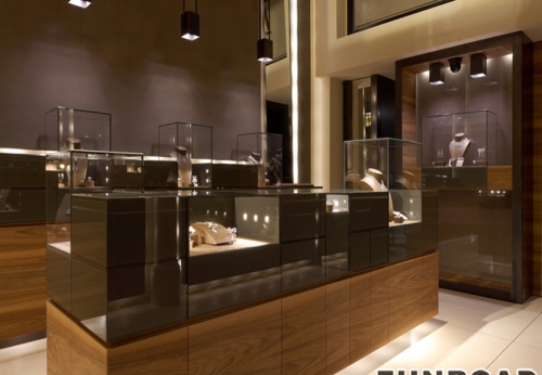 Rectangle Display Showcase for Commercial Jewelry Brand Store
