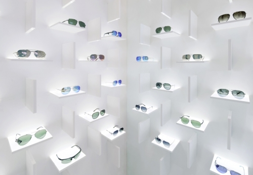 Retail Sunglasses Shop Display Cabinet with LED Light