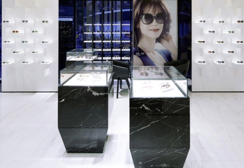 Retail Sunglasses Shop Display Cabinet with LED Light
