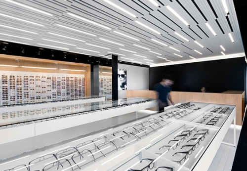 New Optical Ark Showcase for Sunglasses Store Furniture Design