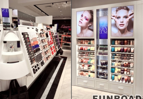 Retail Wooden Cosmetic Display Showcase for Beauty Store Fitting | Funroadisplay