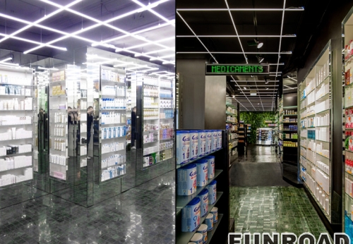 fixtures glass counter furniture for retail design for drugstore