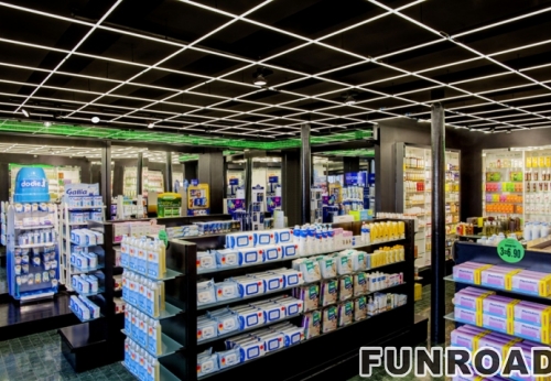 fixtures glass counter furniture for retail design for drugstore
