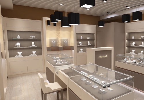 Modern Design for Jewelry Store Display Showcase 