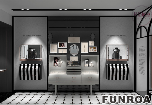 Customized Retail Display Case for Jewelry Store Interior Design