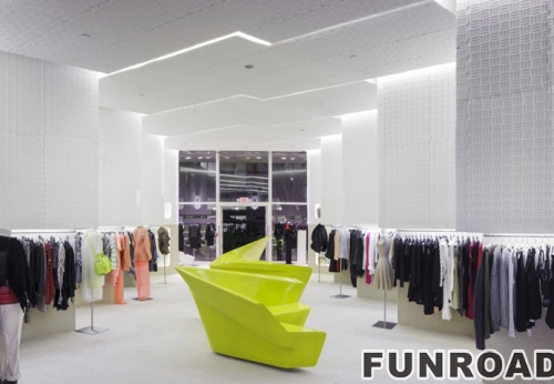 Customized Wooden Display Showcase for Clothing Flagship Store