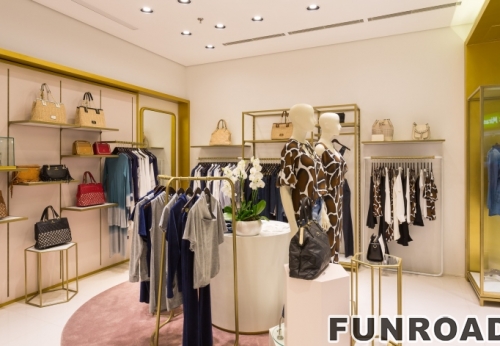 Best Sale Wooden Clothing Showcase for Shop Decoration Design