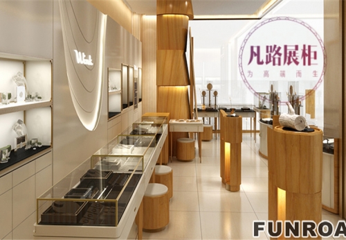 Fanyu jewelry exhibition factory cabinets are customized to satisfy customers