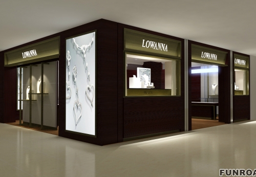 Retail Display Showcase for Jewelry Brand Store Decor