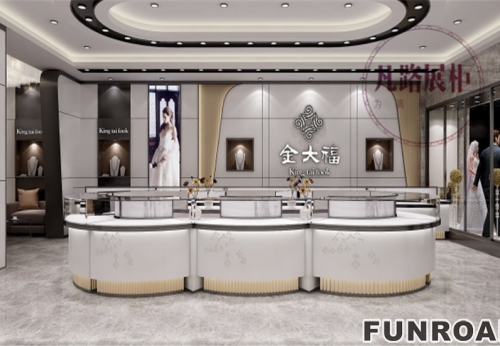 Jindafu brand is customized and high-end jewelry in the fanyu display cabinet factory