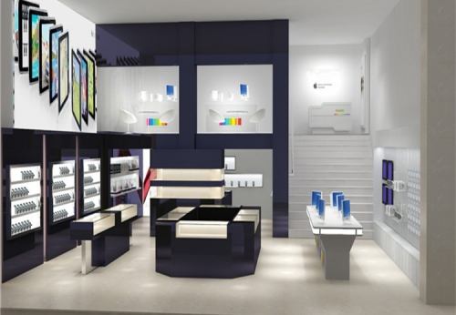 Retail Mobile Phone Display Showcase for Phone Store Design