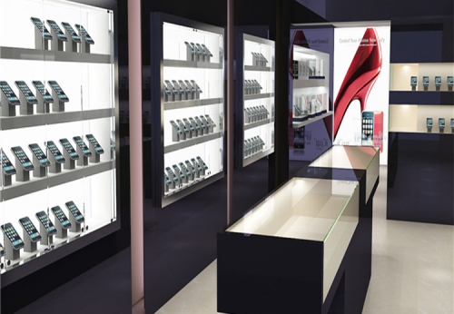 Retail Mobile Phone Display Showcase for Phone Store Design