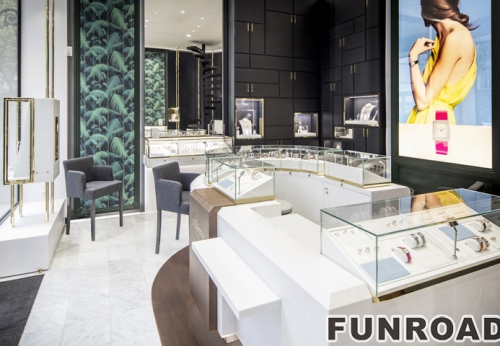 Fashionable Jewelry Display Showcase High End Store Interior Design for Hot Sale