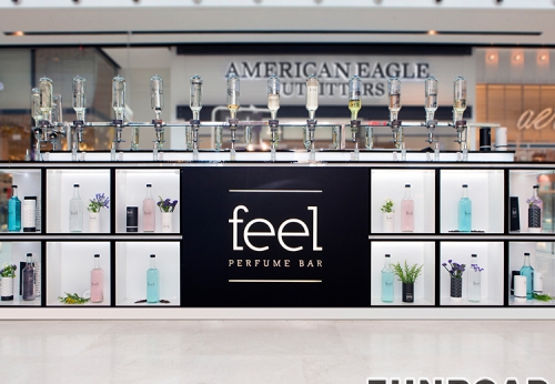 Retail Glass Cosmetic Shop Showcase for Makeup Display