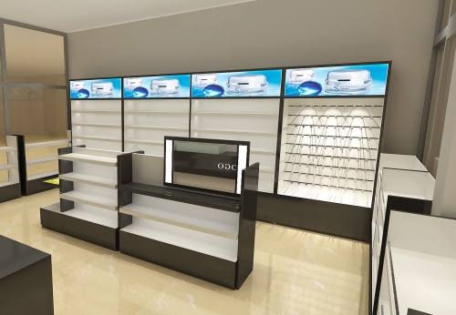 Glass Cosmetic Display Showcase for Beauty Store Design