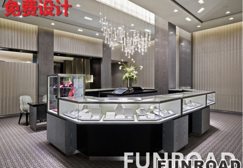 Shenzhen display cabinet factory makes transparent glass lacquer jewelry display cabinet