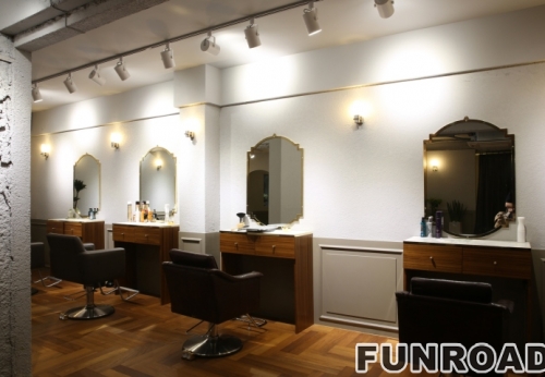 custom high quality modern hair store display furniture