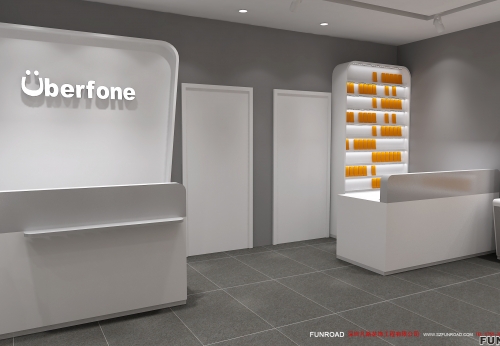 3D Design Display Showcase for Cell Phone Store Interior Decor