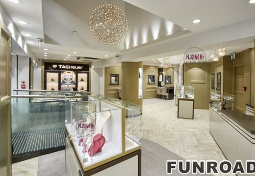 Modern Jewelry Display Showcase for Brand Store 