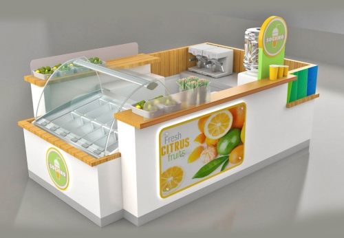 Commercial Food & Beverage Kiosk for Shop Display Furniture