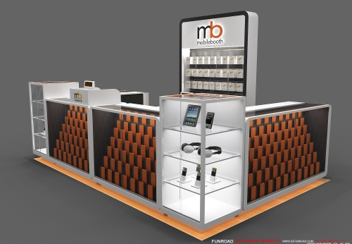 custom shopping mall case phone maintenance booth for sale