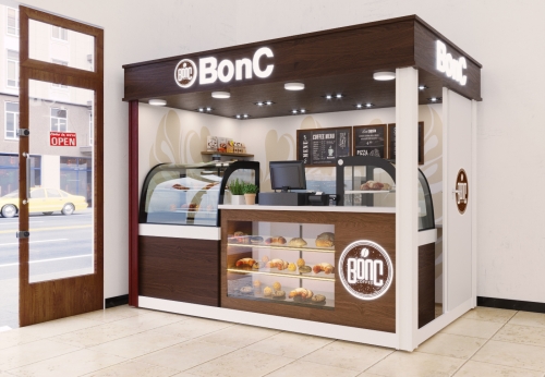 Customize elegant cafe kiosk coffee kiosk food kiosk for shopping mall