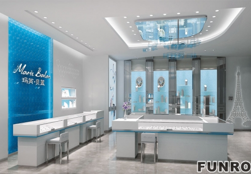 Modern Display Showcase for Jewelry Store Design 